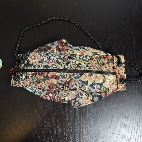 Vintage 90s Floral Tapestry Purse Handbag Convertible Bags by Mimi NEW/NWT - Picture 4 of 9